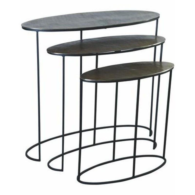 OVAL MEATLA CONSOL TABLE ANTIQUE GOLD 3 SIZES - CONSOLS, DESKS OVAL MEATLA CONSOL TABLE ANTIQUE GOLD 3 SIZES - CONSOLS, DESKS
